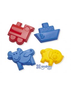 Juego dantoy moldes arena 4...