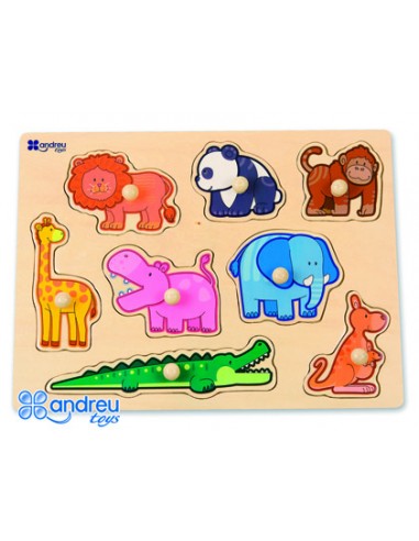 Puzle andreutoys fusta selva 8 peces