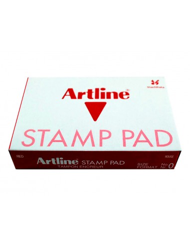 Tampó artline nº0 vermell 56x90 mm