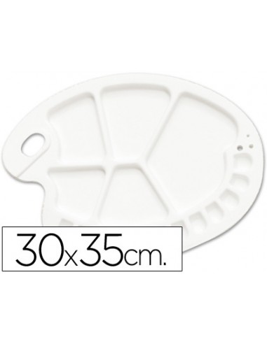 Paleta plàstic lidercolor ovalada 17...