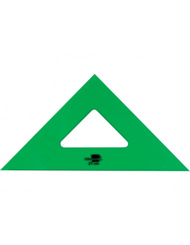 Esquadra liderpapel 21 cm acrílic verd