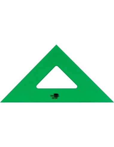 Esquadra liderpapel 25 cm acrílic verd