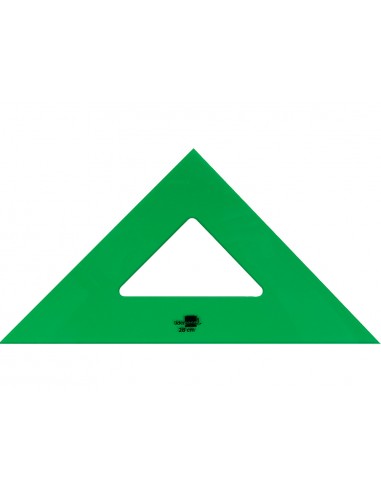 Esquadra liderpapel 28 cm acrílic verd