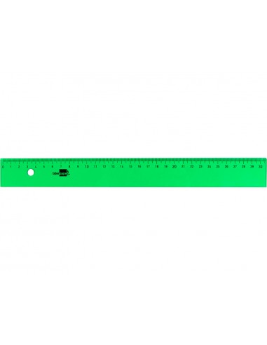 Regla liderpapel 30 cm acrílic verd