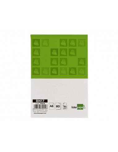 Bloc notes liderpapel quadre 4 mm a6...