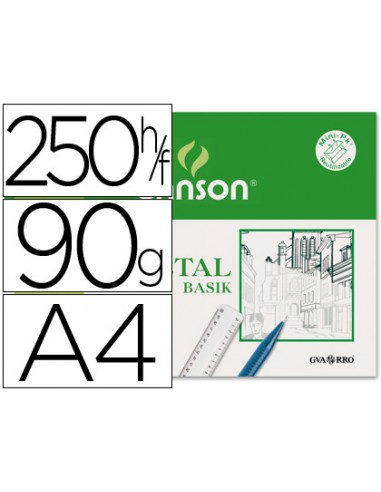 Papel vegetal guarro din a4 90-95 gr...