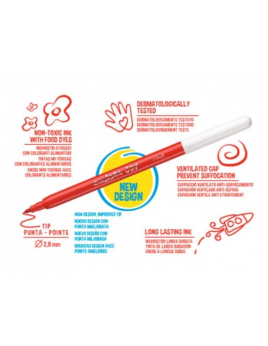 Rotulador carioca joy caja de 12...