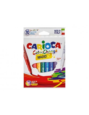 Rotulador carioca cambia color tinta...