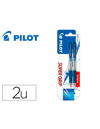 Boligrafo pilot super grip azul...