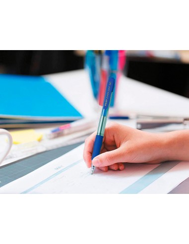 Boligrafo pilot super grip azul...