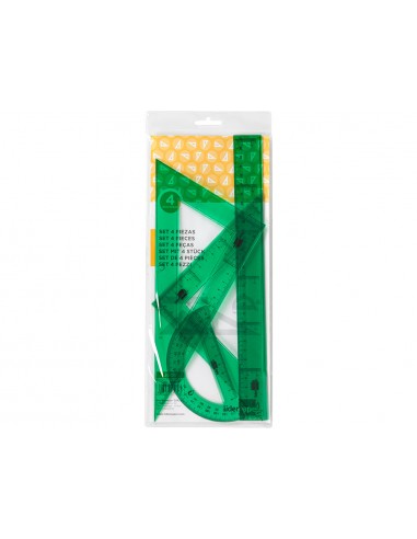 Joc esquadra cartabon regla 30 cm i...