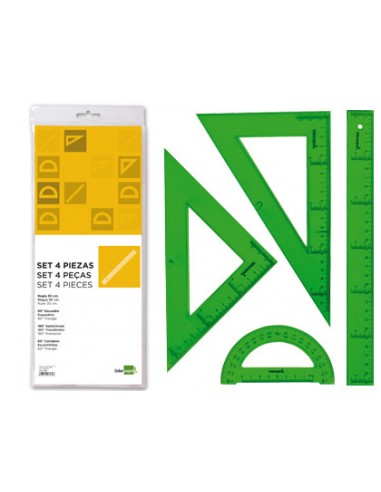 Joc esquadra cartabon regla 30 cm i...