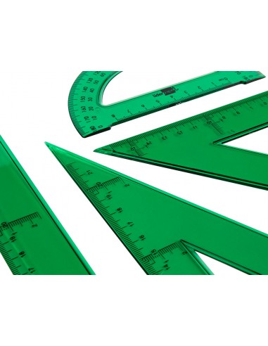 Joc esquadra cartabon regla 30 cm i...