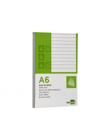 Bloc notes liderpapel horitzontal a6...