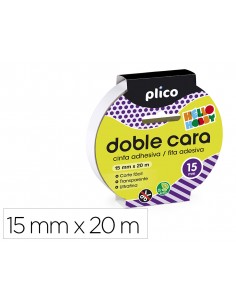 Cinta adhesiva plico doble...