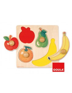 Puzle diset fruites 4 peces