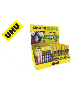 Expositor uhu crea tu slime...