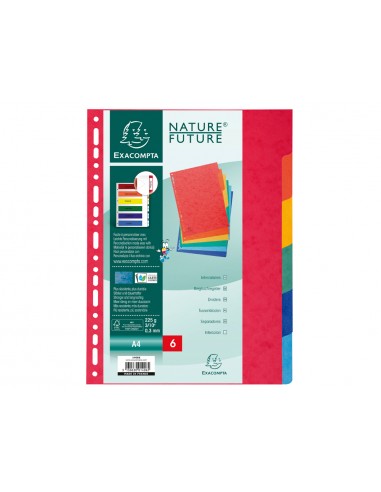 Separador exacompta cartolina simil...