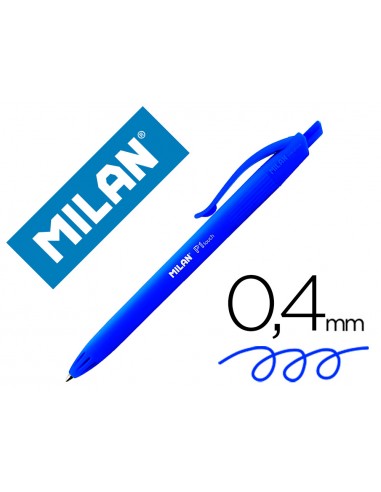Boligrafo milan p1 retractil 1 mm...