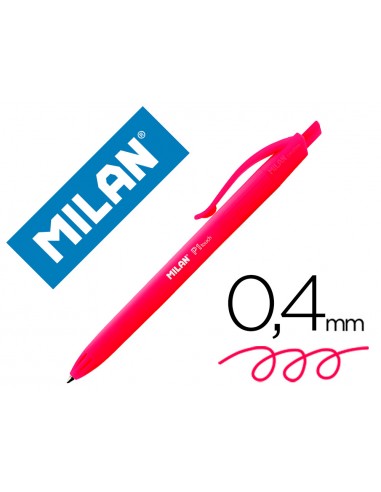 Boligrafo milan p1 retractil 1 mm...