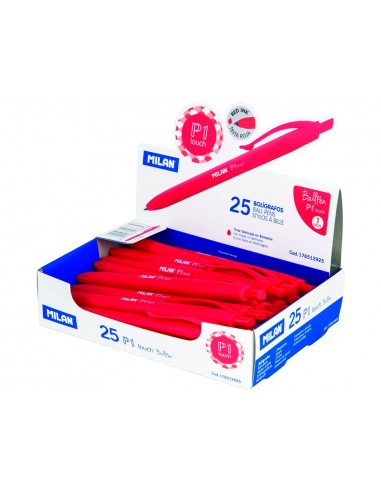 Boligrafo milan p1 retractil 1 mm...