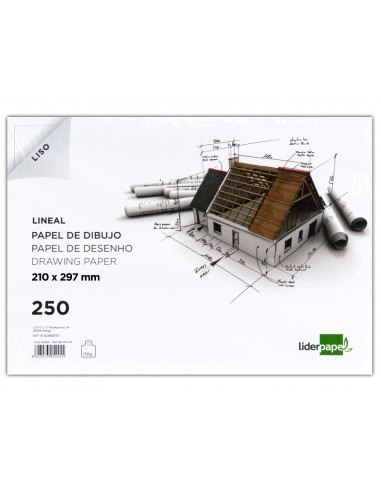 Paper dibuix liderpapel 210x297mm...