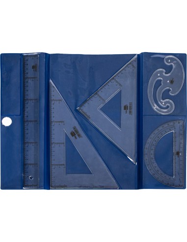 Joc esquadra i cartabó 25cm regla...