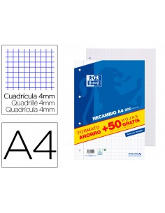 Recambio oxford a4 200 + 50...