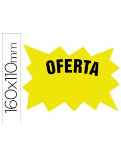 Cartel cartulina etiquetas...