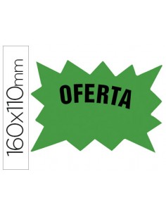 Cartel cartulina etiquetas...