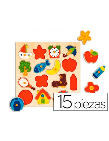 Puzle diset sil·luetes 15 peces