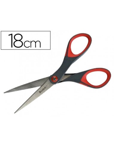 Tijera oficina scotch 18 cm de acero...
