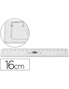 Regla m+r 16 cm plastico...