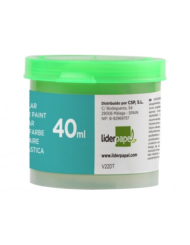 Tempera liderpapel escolar 40 ml verd...
