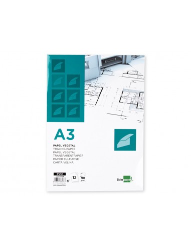 Paper dibuix liderpapel a3 297x420mm...