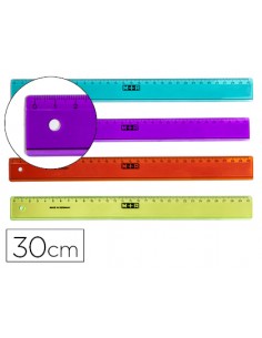 Regla m+r 30 cm plastico...