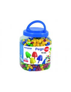 Juego miniland pegs bote de...