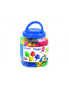 Juego miniland pegs bote de...