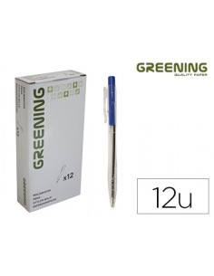 Boligrafo greening azul...
