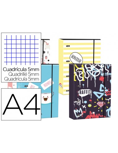 Carpeta liderpapel din a4 forrada amb...