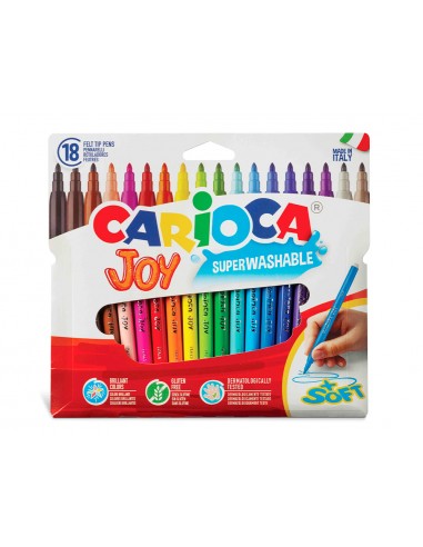 Rotulador carioca joy caja de 18...