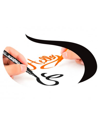 Rotulador carioca super brush caja de...