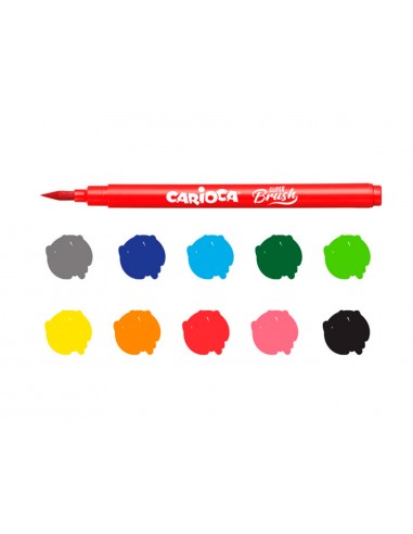 Rotulador carioca super brush caja de...