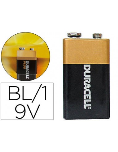 Pila duracell alcalina plus 9v...