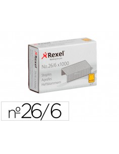 Grapas rexel 26/6 mm...
