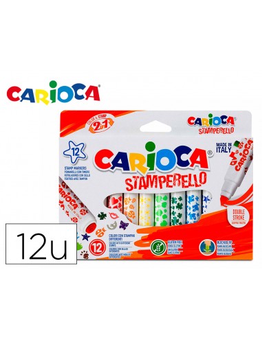 Rotulador carioca stamperello caja 12...