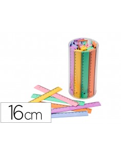 Regla faibo plastico 16 cm...