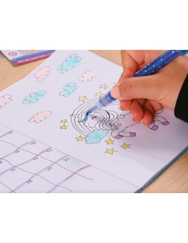 Rotulador carioca glitter purpurina...