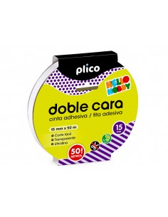 Cinta adhesiva plico doble...