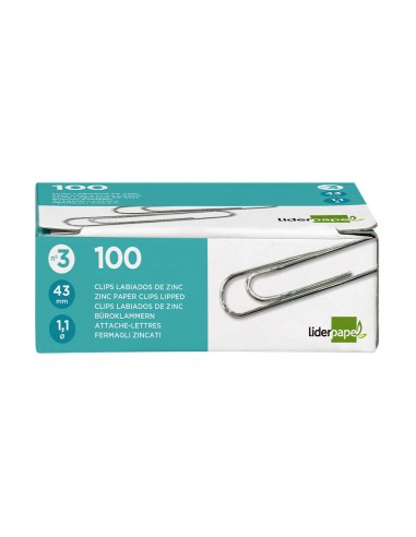 Clips liderpapel nº3 labiados 43 mm...